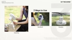 Nitecore NEF10 Portable Fan, Grau, Ventilator Mit Lampe Und Powerbank 7 Nitecore NEF10 Portable Fan, Grau, Ventilator Mit Lampe Und Powerbank -Stanlley Verkaufe NCENF1 02 nitecore