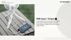 Nitecore NEF10 Portable Fan, Grau, Ventilator Mit Lampe Und Powerbank 8 Nitecore NEF10 Portable Fan, Grau, Ventilator Mit Lampe Und Powerbank -Stanlley Verkaufe NCENF1 03 nitecore