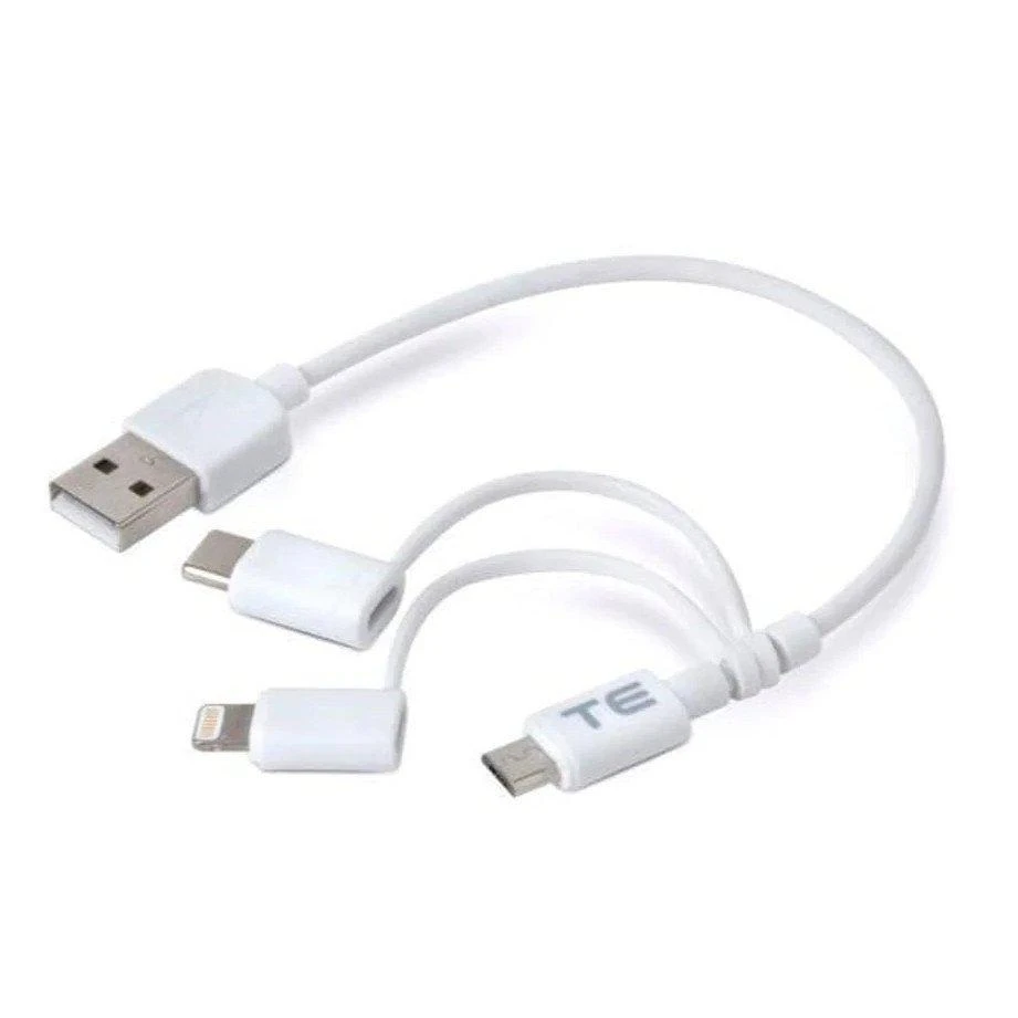 Texenergy 3 In 1 Kabel, Micro-USB, USB-C Und Lightningkabel 3 Texenergy 3 In 1 Kabel, Micro-USB, USB-C Und Lightningkabel