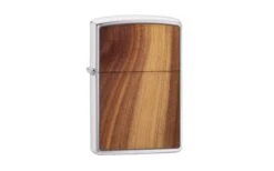 Zippo Woodchuck Cedar Emblem Brushed Chrome 29900-000002, Feuerzeug